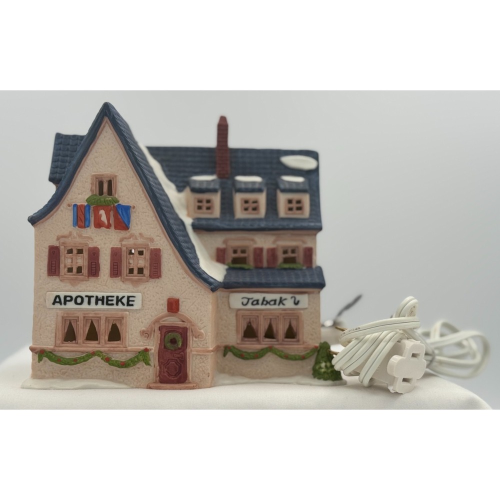 Dept 56 Alpine Village Series "Apotek And Tabak" #5640-4 Heritage Village Coll